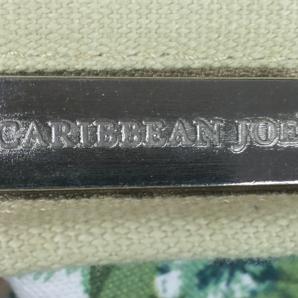 Caribbean Joe Canvas Tropical Crossbody Bag EUC - Picture 7 of 9